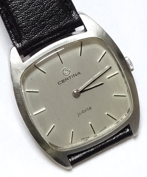 サーチナ・スイス製・1970年代紳士用手巻き・角型 - アクセサリー、時計 -【garitto】