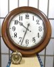 今津時計・大型丸【直径約６５センチ】 【時報音が聞けます】・明治から大正にかけての八日巻掛け時計・お送りするときに梱包が難しく、直接取りに来ていただく方が限定で  お願いします。