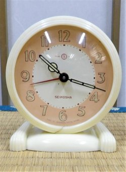 画像1: SEIKOSHA・セイコー舎ベル付き目覚まし・昭和３０年代の小さな可愛い置き時計