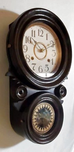 画像3: 名古屋時計・四つ丸ダルマ時計八日巻き・リペイント