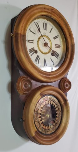 画像3: 福田時計製造会社の　四つ丸ダルマ時計　八日まき・明治期