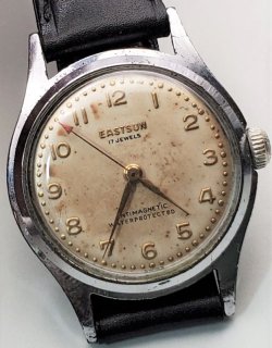 画像1: EASTSUN・スイス製・小さな紳士用手巻き・アップライトインデックス・１９６０年代
