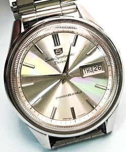 画像1: セイコー・７６スポーツマチックファイブデラックス・サンバースト文字板・紳士自動巻き・【１９６年・昭和４１年・３月生まれ】