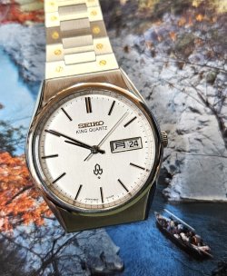 画像9: セイコー・【キングクオーツ】オールドクオーツ紳士用・・シンプルで美しい時計【１９７７年・昭和５２年・３月生まれ】