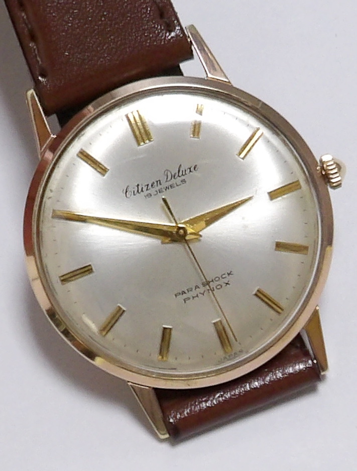 シチズン・デラックス・昭和30年代紳士 薄型手巻き - アンティーク時計専門店 時計屋なかの