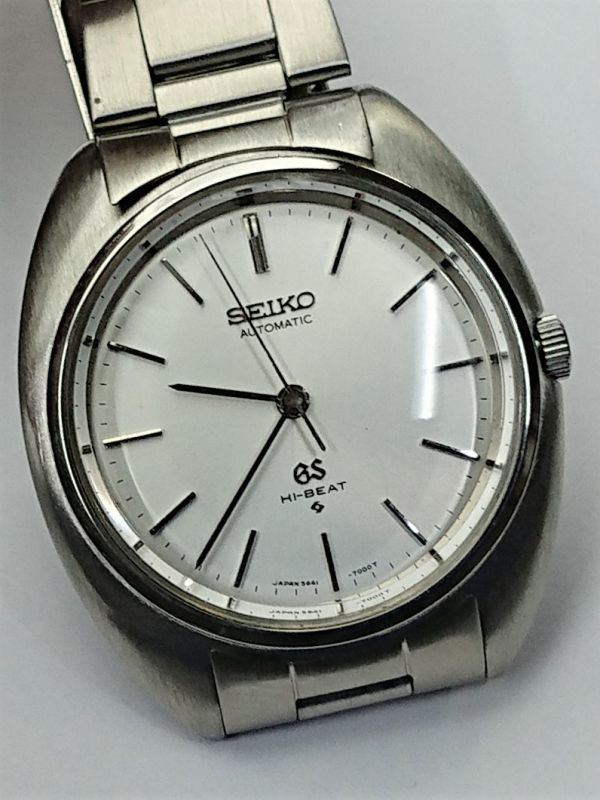 56グランドセイコー・昭和40年代・国産腕時計を代表する紳士自動巻き・カレンダーのないシンプルな時計 - アンティーク時計専門店 時計屋なかの
