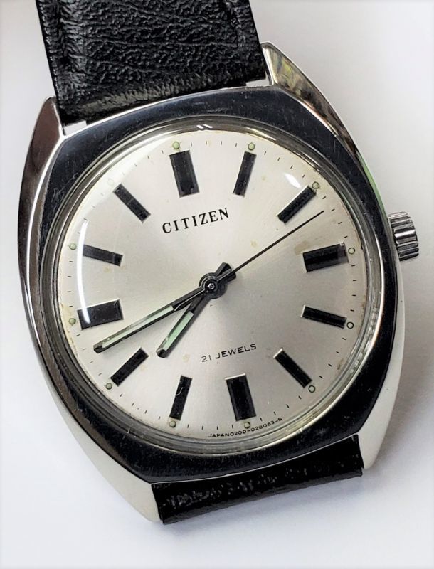 シチズン・シンプルな紳士用手巻き・昭和40年代 - アンティーク時計専門店 時計屋なかの