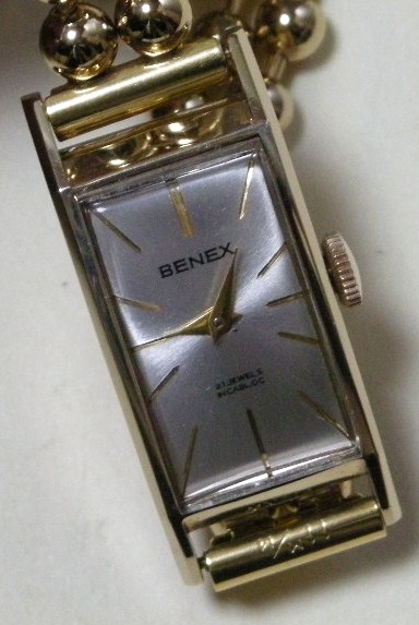 スイス製18金無垢・BENEX・昭和30年代婦人用手巻・デッド - アンティーク時計専門店 時計屋なかの