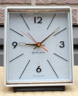 画像: 東京時計・ゴールドスター・昭和４０年代ベル付き手巻き・極薄いブルーと後ろ側黒のケース