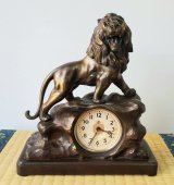 画像: 東洋時計・【小ライオン】1930年代の手巻き　貴重な置き時計