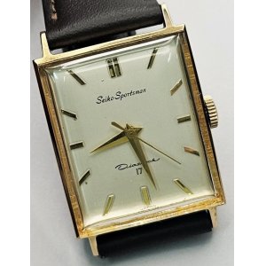 画像: セイコー・スポーツマン・数少ない角形・本体デッドストック紳士手巻き【１９６０年・昭和３５年・１月生まれ】