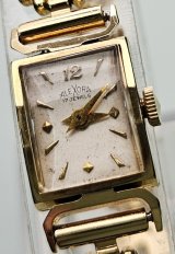 画像: 【ALEXORA】・スイス製・婦人用手巻き・重厚な輝きの１８金無垢ケース・１９５０年代