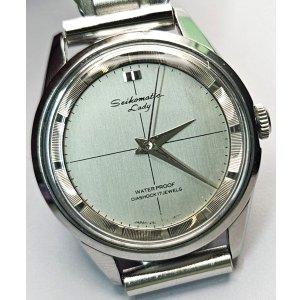 画像: セイコー・マチックレディ・珍しい、裏蓋にエンジェルフィッシュ・婦人用自動巻き・【１９６５年・昭和４０年・７月生まれ】