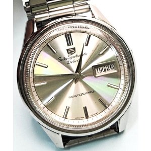 画像: セイコー・７６スポーツマチックファイブデラックス・サンバースト文字板・紳士自動巻き・【１９６年・昭和４１年・３月生まれ】