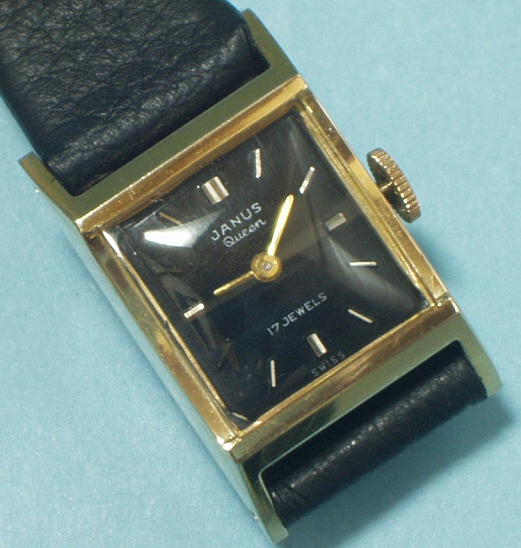 JANUS・スイス製婦人用手巻き（黒文字板） - アンティーク時計専門店 時計屋なかの