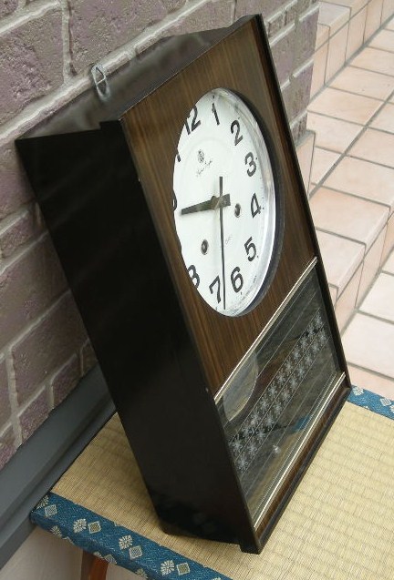 画像: 愛知時計・一ヶ月巻き掛け時計・昭和４０年代・美品