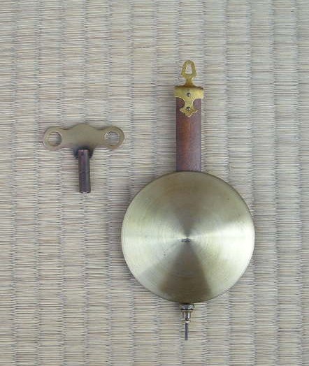 画像: 高野時計・昭和中期の宮型八日巻き・オリジナル文字板