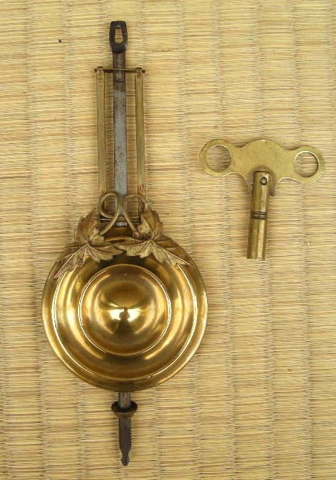画像: セイコー舎四つ丸ダルマ時計【八日巻き】真鍮枠・明治時代