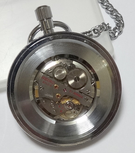 カテゴリー 【動作品】セイコー 懐中時計 鉄道 チェーン・箱付き SEIKO