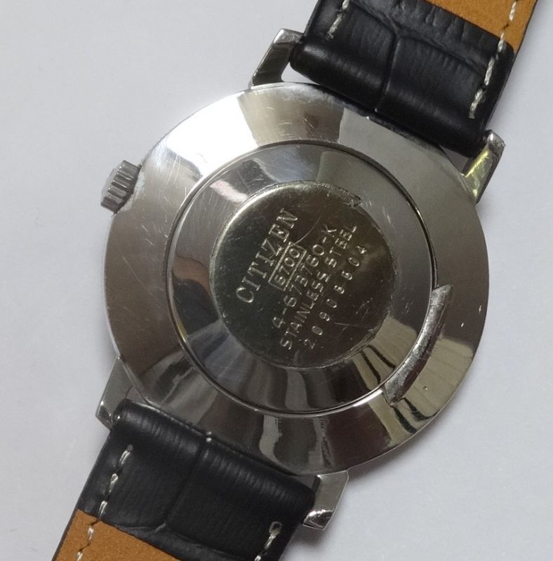 画像: シチズン鉄道１００周年記念時計・D５１レリーフ文字板・１９７０年代手巻き