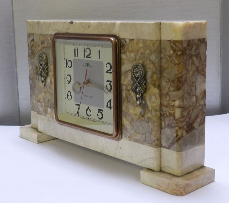 画像: 【調整中】東京時計・昭和３０年代・大理石置き時計・日巻き