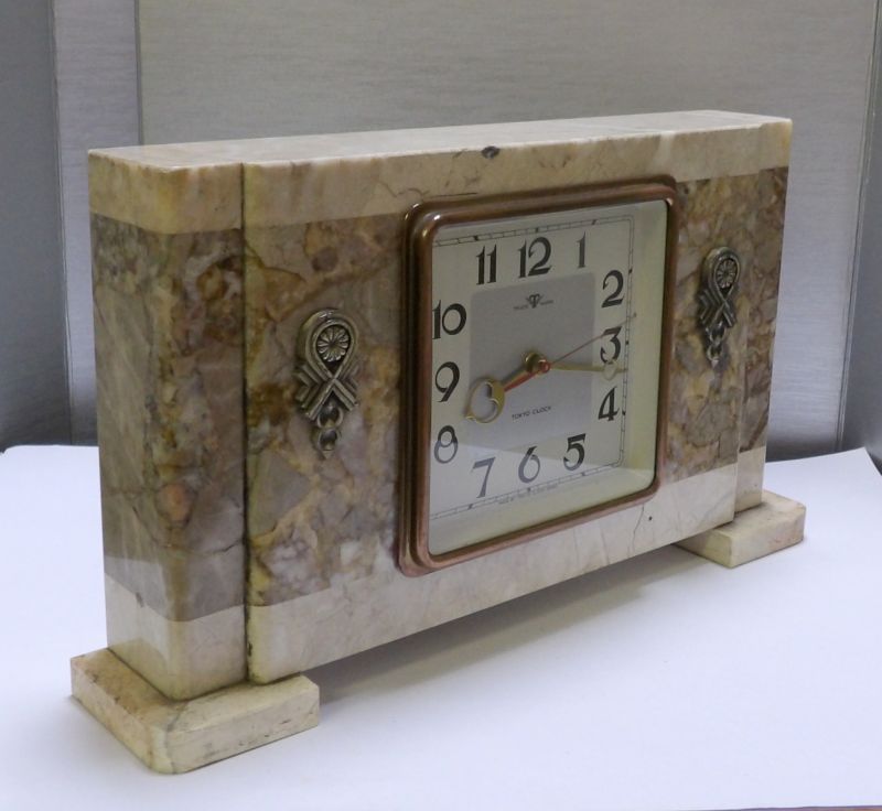 画像: 【調整中】東京時計・昭和３０年代・大理石置き時計・日巻き
