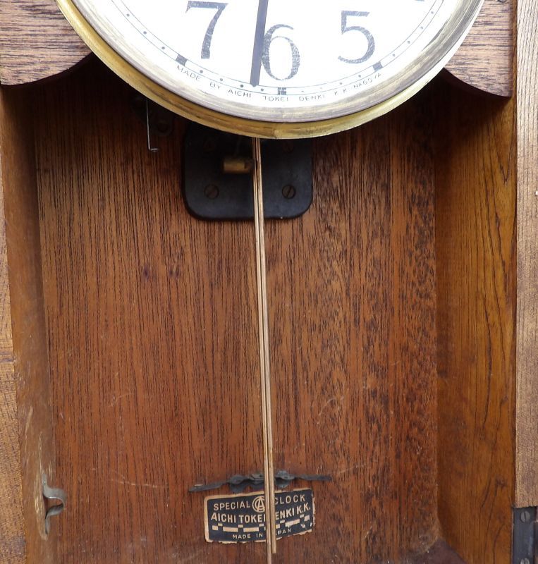 画像: 愛知時計・宮型八日まき掛時計・昭和中期