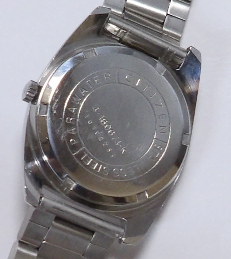 画像: シチズン・ホーマーデート・昭和４０年代の紳士用手巻き・シンプルで小型な時計