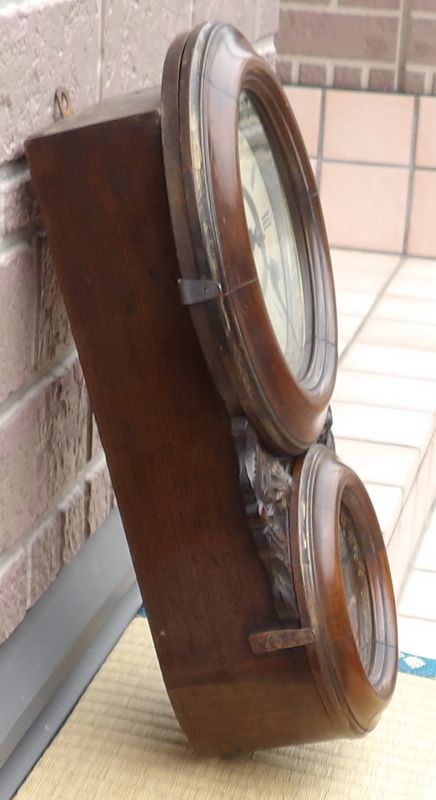 画像: 姫・だるま時計・高野時計の超貴重品。八日まき掛け時計・明治時代