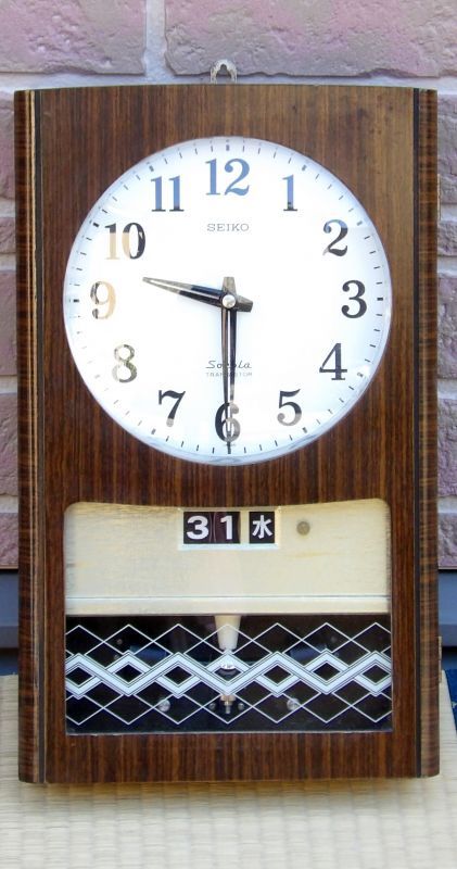 9384円 競売 SEIKO セイコー ソノーラ 電池式振り子時計 昭和40年代