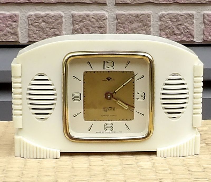画像1: 東京時計・昭和30年代オルゴール付き【エリーゼの為に】・一日巻の手巻き時計