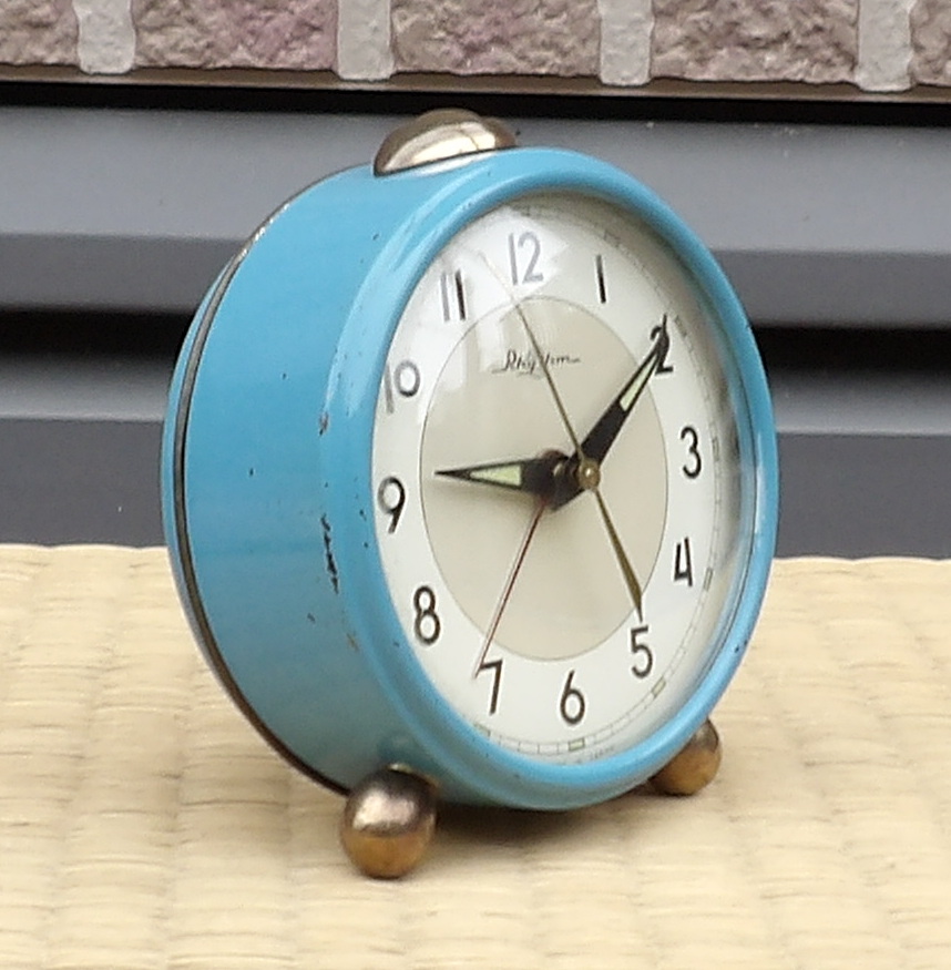 画像: リズム時計【小さなベル付き目覚まし】昭和４０年代手巻き