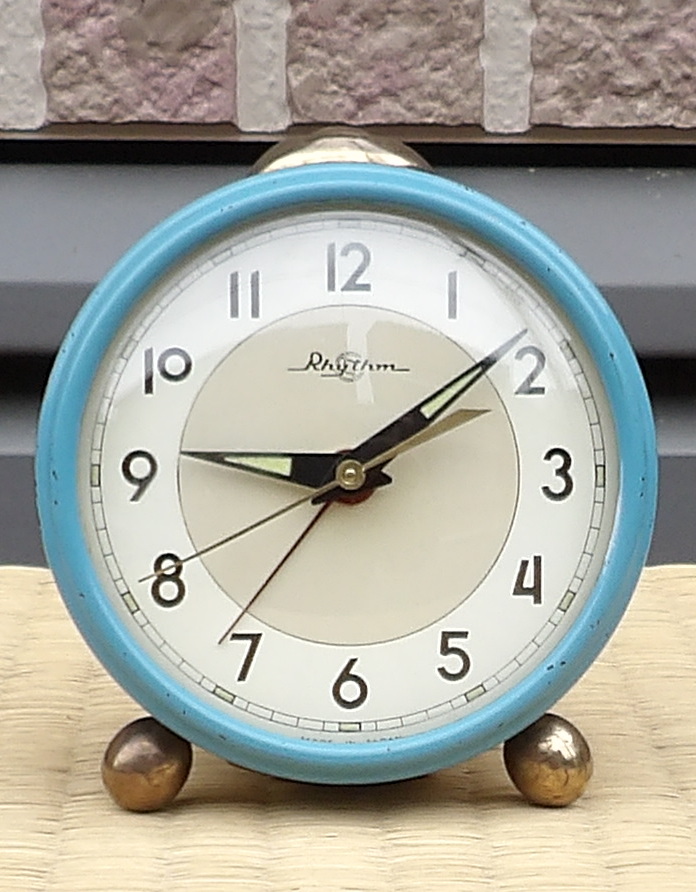 画像1: リズム時計【小さなベル付き目覚まし】昭和４０年代手巻き