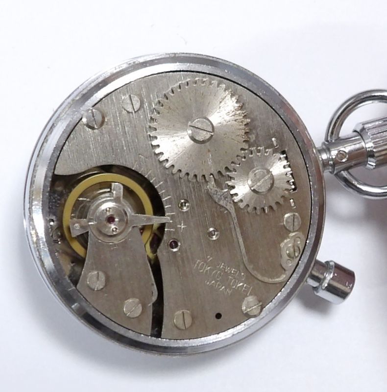 画像: 東京時計・積算式ストップウオッチ・貴重な手巻き式・昭和４０年代