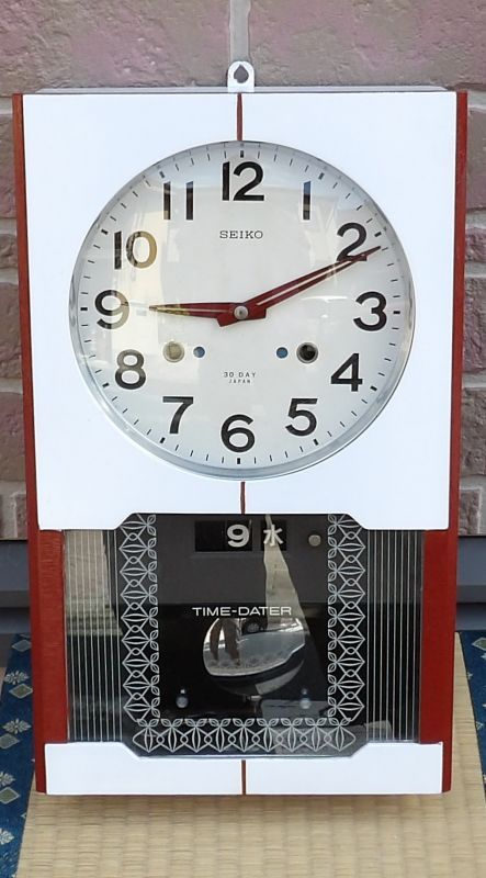 画像1: セイコー・一ヶ月巻き掛時計・昭和40年代・リペイントケース・オンリーワン
