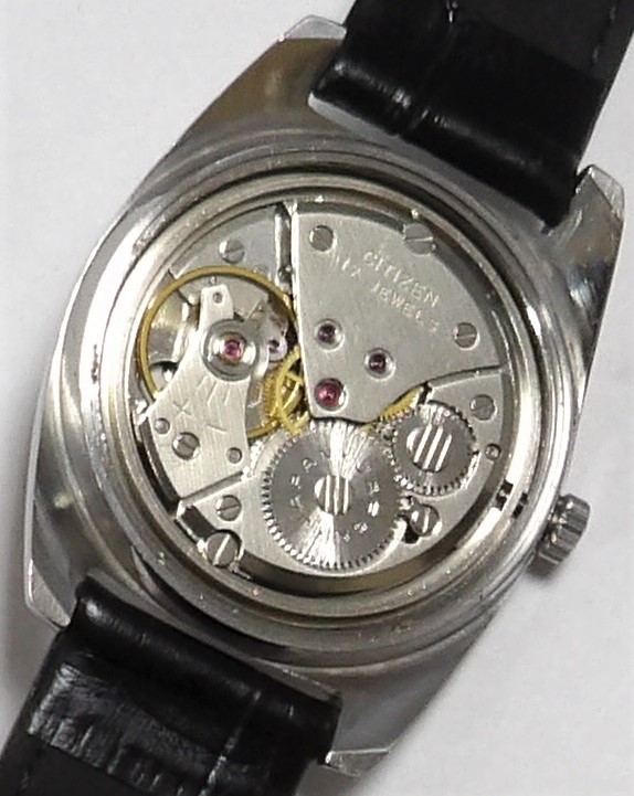 シチズン・ホーマーデート・昭和40年代・紳士手巻き腕時計