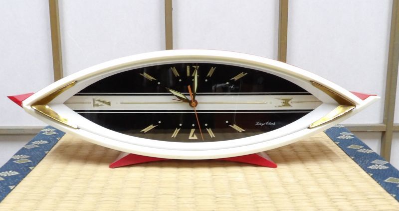 画像1: 東京時計・昭和４0年代ベル付き手巻き・面白ケース（欠けはあります）