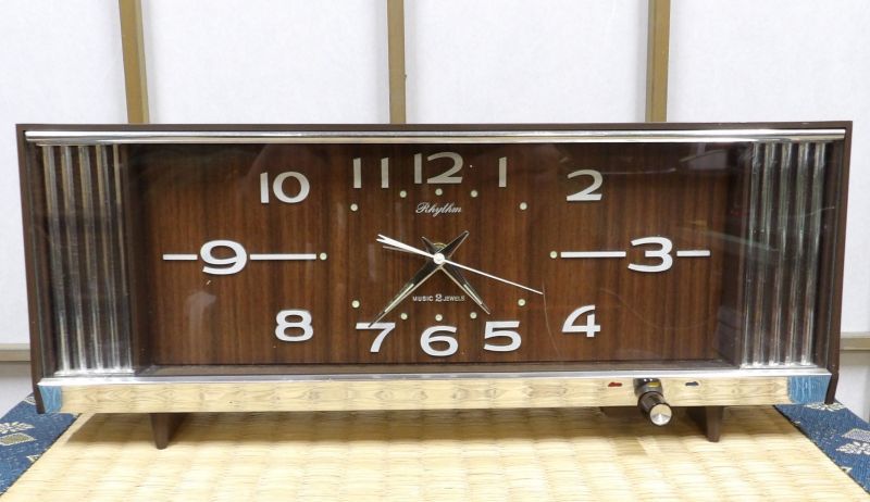 画像1: リズム時計・オルゴール付（月光の曲）・昭和４０年代手巻