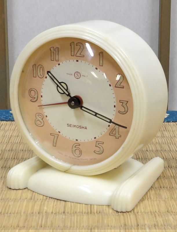 画像: SEIKOSHA・セイコー舎ベル付き目覚まし・昭和３０年代の小さな可愛い置き時計