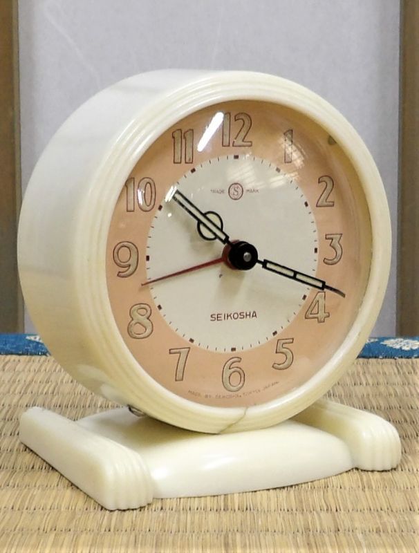 画像: SEIKOSHA・セイコー舎ベル付き目覚まし・昭和３０年代の小さな可愛い置き時計