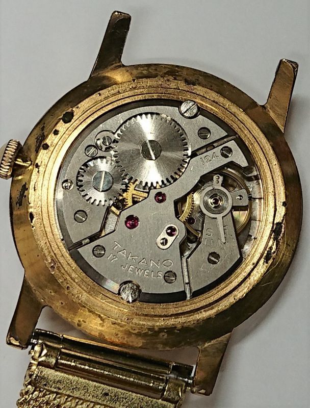 画像: タカノ・プライム・昭和３０年代紳士手巻き・幻の時計と言われる希少な時計