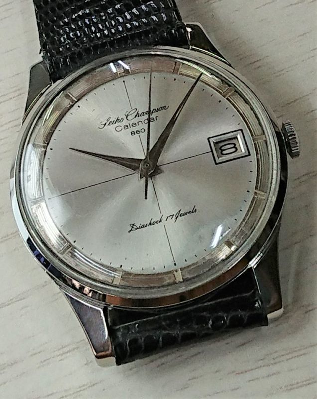 セイコー・チャンピオンカレンダー８６０・昭和３０年代紳士手巻き - アンティーク時計専門店 時計屋なかの