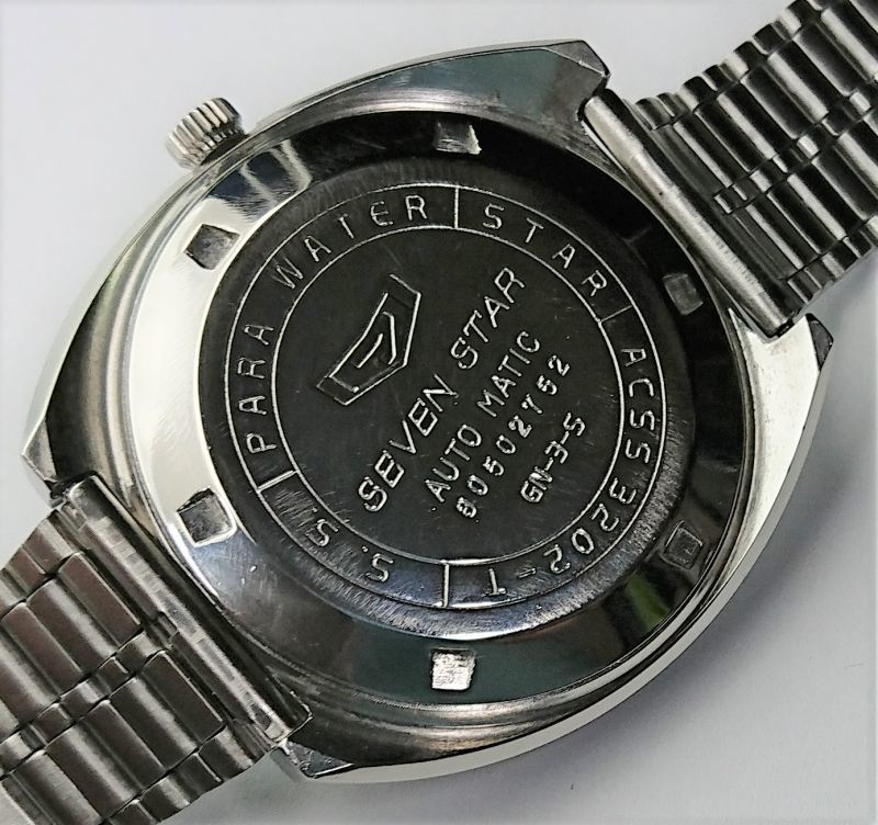 シチズン・セブンスターデラックス・昭和４０年代紳士自動巻き・希少な大型ケース - アンティーク時計専門店 時計屋なかの