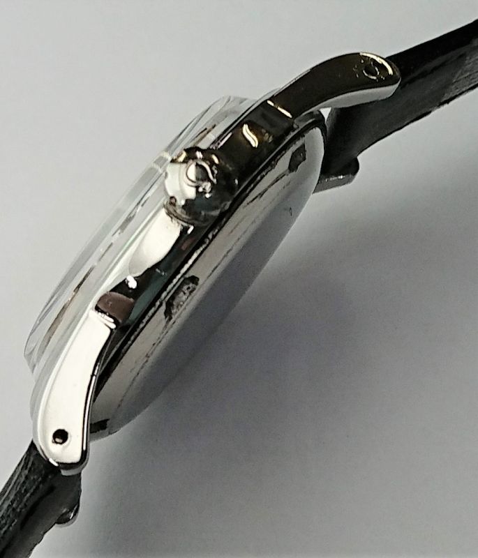 画像: オメガ・ハーフローター紳士自動巻き・1950年代の希少な時計・スモールセコンド付き