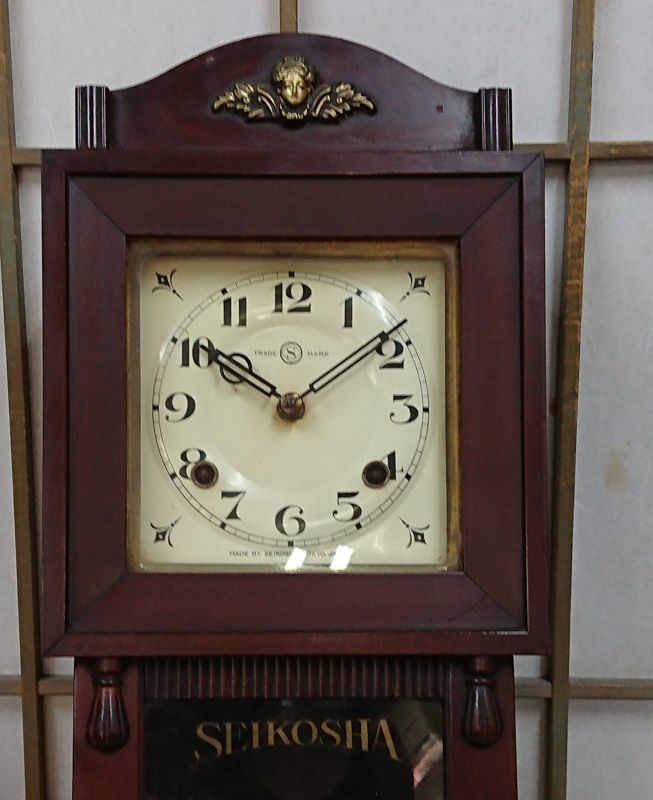 画像: 精工舎・宮型八日巻き掛時計・姫タイプ・大正から昭和にかけての希少な時計です。