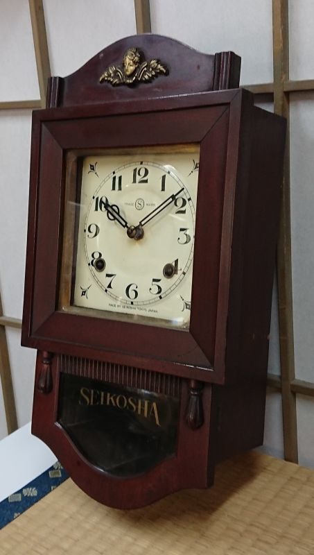 画像: 精工舎・宮型八日巻き掛時計・姫タイプ・大正から昭和にかけての希少な時計です。