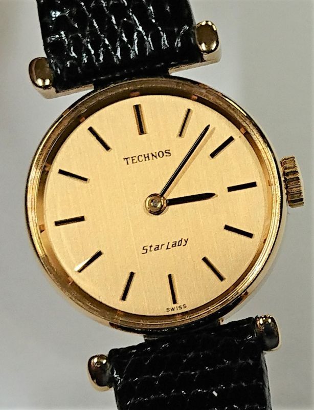 テクノス アンティーク女性用腕時計 手巻き - 時計