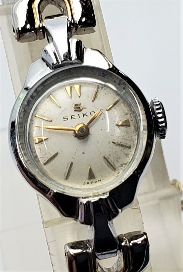 画像1: Sマークのセイコー婦人用手巻き・小さな時計・【１９５６年・昭和３１年・７月生まれ】