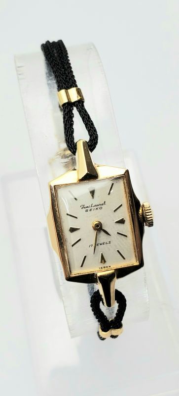 画像: セイコー・フェミローレル・本体デッドストック・昭和30年代婦人用手巻き・小さく可愛い時計・文字板少しシミあり。