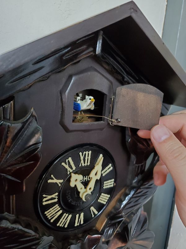 画像: ミケン【御研機器】鳩時計・分銅式・昭和中期の機械式